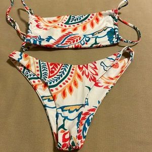 ZAFUL floral two piece swim